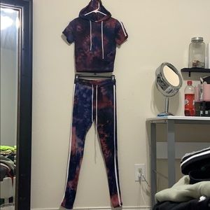 Matching Cropped Hoodie and Tights